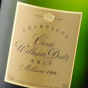 Champagne DEUTZ Cuvée William Deutz 1999 Bouteille 75cl