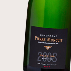 Champagne PIERRE MONCUIT – Millésime 2008 Bouteille 75cl